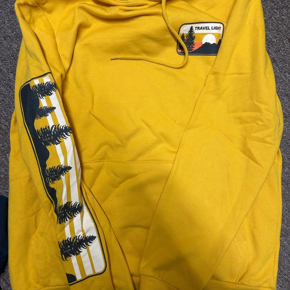 Hybrid Apparel Yellow Hoodie